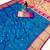 Teal Color Heavy Paithani Silk Traditional Saree