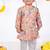 Multicolor printed cotton silk kurta pyjama