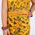 Yellow embroidered cotton co ord set