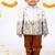 White printed cotton bandhgala set