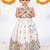 White printed cotton lehenga
