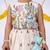 White printed cotton lehenga