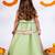 Green embroidered organza lehenga