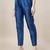 Blue Embroidered art silk neck kurti with pant 