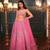 Pink Color Embroidery,Dori Work With Rainbow Sequins Work Net Lehenga Choli