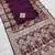 Dark Plum Color Designer Soft Dola Silk Saree