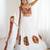  white base thread work chaniya with one shoulder choli for navratri