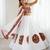  white base thread work chaniya with one shoulder choli for navratri