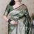 Soft silk banarasi jaal meenakari zari woven saree
