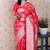 Soft silk banarasi jaal meenakari zari woven saree