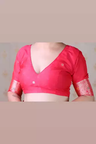 Soft silk banarasi jaal meenakari zari woven saree