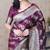 Soft silk banarasi jaal meenakari zari woven saree