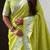 Pastel zari woven peacock lotus paithani silk saree