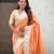 Pastel zari woven peacock lotus paithani silk saree