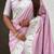 Pastel zari woven peacock lotus paithani silk saree
