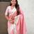 Pastel zari woven peacock lotus paithani silk saree