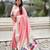 Pastel zari woven peacock lotus paithani silk saree