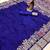 Navy Blue Color Designer Soft Dola Silk Saree