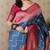 Soft silk banarasi zigzag meenakari zari woven saree