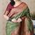 Soft silk banarasi zigzag meenakari zari woven saree