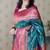 Soft silk banarasi zigzag meenakari zari woven saree