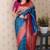 Soft silk banarasi zigzag meenakari zari woven saree