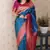 Soft silk banarasi zigzag meenakari zari woven saree
