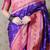 Soft silk banarasi zigzag meenakari zari woven saree