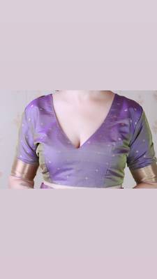 Soft silk saree with kamdhenu weaves zari woven saree 2