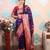 Zari woven peacock paithani silk saree