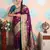 Zari woven peacock paithani silk saree