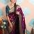 Zari woven peacock paithani silk saree