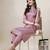Violet color art silk mandarin neck kurti