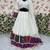 White Color Digital Print With Sequins Work Georgette Lehenga Choli