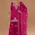 Pink embroidered vichitra stitched palazzo style salwar suit