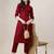 Red color art silk mandarin neck kurti