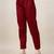 Red color art silk mandarin neck kurti