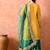 Yellow gotta sharara set with crystal detailing