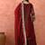 Maroon sharara set with zardozi & dabka work