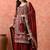 Maroon sharara set with zardozi & dabka work