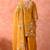 Yellow kurta set with thread, pearl & zardozi work