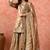 Golden gharara set with zardozi & kundan embroidery