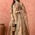 Golden gharara set with zardozi & kundan embroidery