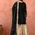 Black gharara set with zardozi & dabka work