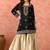 Black gharara set with zardozi & dabka work