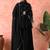 Black sharara set with thread & cutdana work