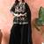 Black sharara set with thread & cutdana work