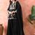 Black sharara set with thread & cutdana work