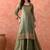 Green sharara set with zardozi & pearl detailing