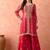 Rani pink sharara set with zardozi work